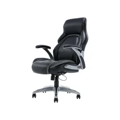 Ergonomic Chairs*Dormeo Bonded Leather Manager Chair, Two Tone (60030) Black