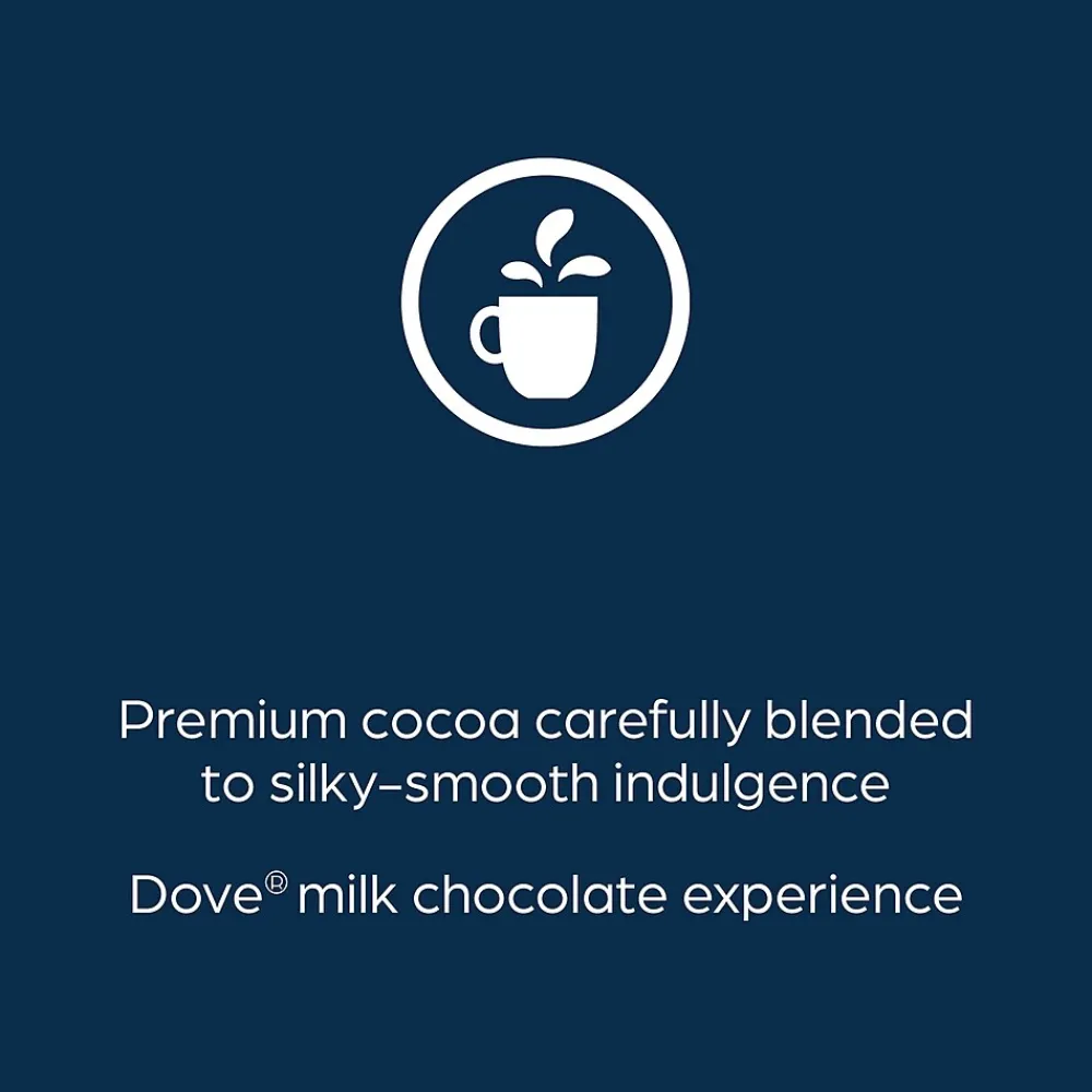 Dove Silky Smooth Milk Chocolate Hot Cocoa, Flavia Freshpack, 72/Carton (MDRA117)