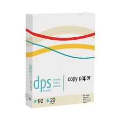 Copy Paper*Diversity Products Solutions by Staples DPS by Staples Copy Paper, 8.5" x 11", 20 lbs., White, 500 Sheets/Ream, 10 Reams/Carton (DPS08511)
