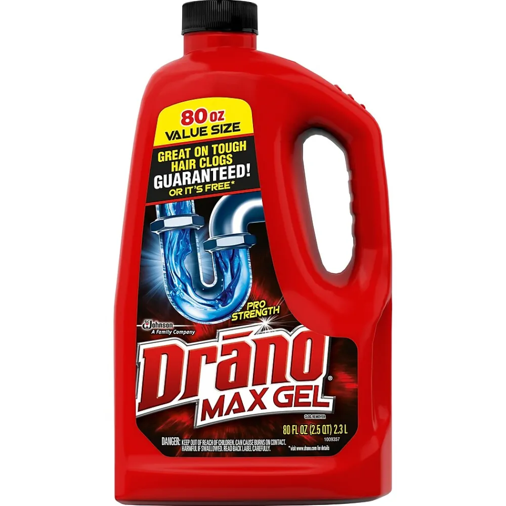 Max Gel Drain Cleaner, 80 Fl. Oz. (694772)<Drano Best