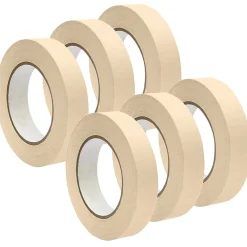 New DSS Distributing 1" x 55 Yds, Premium Grade Masking Tape, White,6 Rolls/Bundle (DSS46161-6)