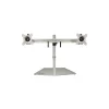 Online StarTech Dual Monitor Stand - Free Standing Desktop Pole Stand for 2x 24" VESA Mount Displays -Synchronized Height Adjustable - Silver