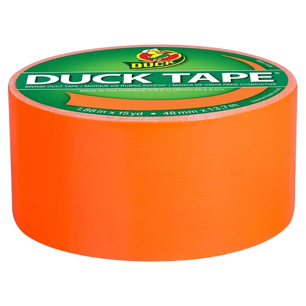 Sale Duck Heavy Duty Duct Tape, 1.88" x 15 Yds., Neon Orange (1265019)