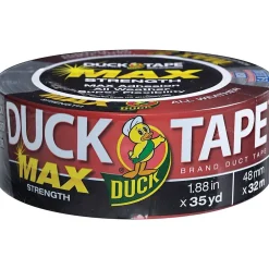 Best Duck Max General Purpose Duct Tape, 1.88" x 35 Yds, Black (240867)