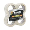 Outlet Duck Max Strength Heavy Duty Packing Tape, 1.88" x 54.6 yds., Clear, 4/Pack (241511)