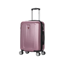 Crypto 19.75" Hardside Carry-On Suitcase, 4-Wheeled Spinner, TSA Checkpoint Friendly, Rose Gold (DKCRY00S-ROS)<DUKAP Best
