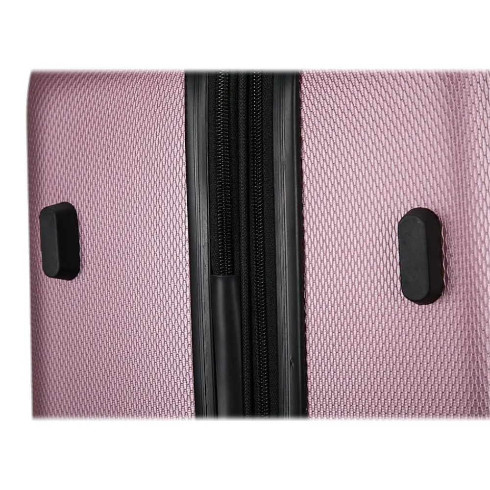 Crypto 19.75" Hardside Carry-On Suitcase, 4-Wheeled Spinner, TSA Checkpoint Friendly, Rose Gold (DKCRY00S-ROS)<DUKAP Best