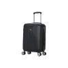 Crypto 19.75" Hardside Carry-On Suitcase, 4-Wheeled Spinner, TSA Checkpoint Friendly, Black (DKCRY00S-BLK)<DUKAP