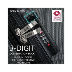 Intely 2-Piece Hardside Spinner Luggage Set, TSA Checkpoint Friendly, (DKINT0SM-WIN)<DUKAP Outlet