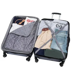 Intely 2-Piece Hardside Spinner Luggage Set, TSA Checkpoint Friendly, (DKINT0SM-BLU)<DUKAP Best