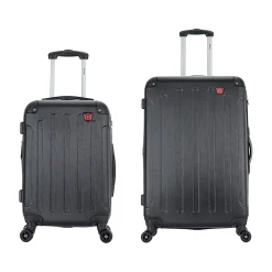 Intely 2-Piece Hardside Spinner Luggage Set, TSA Checkpoint Friendly, (DKINT0SM-BLK)<DUKAP Outlet