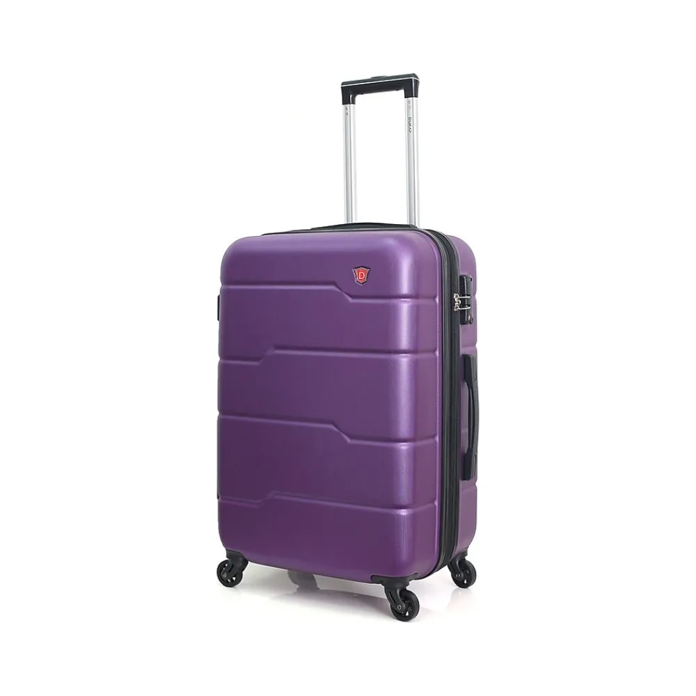 Rodez 20" Hardside Carry-On Suitcase, 4-Wheeled Spinner, TSA Checkpoint Friendly, (DKROD00S-PUR)<DUKAP Best