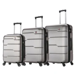 Rodez 3-Piece Hardside Spinner Luggage Set, TSA Checkpoint Friendly, (DKRODSML-COA)<DUKAP Sale