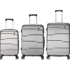 Rodez 3-Piece Hardside Spinner Luggage Set, TSA Checkpoint Friendly, (DKRODSML-COA)<DUKAP Sale