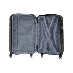 Rodez 3-Piece Hardside Spinner Luggage Set, TSA Checkpoint Friendly, (DKRODSML-COA)<DUKAP Sale