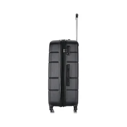 Rodez 3-Piece Hardside Spinner Luggage Set, TSA Checkpoint Friendly, (DKRODSML-BLK)<DUKAP Discount