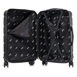 Sense 3-Piece Hardside Spinner Luggage Set, (DKSENSML-BLK)<DUKAP Hot