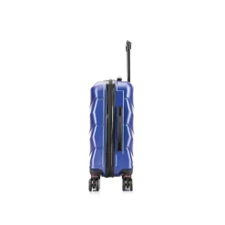 Zonix 20" Hardside Carry-On Suitcase, 4-Wheeled Spinner, Blue (DKZON00S-BLU)<DUKAP Online