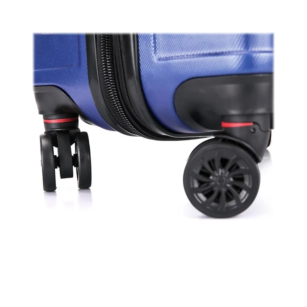 Zonix 20" Hardside Carry-On Suitcase, 4-Wheeled Spinner, Blue (DKZON00S-BLU)<DUKAP Online