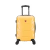 Zonix 20" Hardside Carry-On Suitcase, 4-Wheeled Spinner, Mustard (DKZON00S-MUS)<DUKAP Outlet
