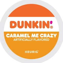 Dunkin' Caramel Me Crazy Coffee Keurig® K-Cup® Pods, Medium Roast, 22/Box (5000364900)