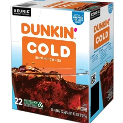 Dunkin' Cold Iced Coffee Keurig® K-Cup® Pods, Medium Dark Roast, 22/Box (5000369251)