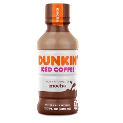 Dunkin' Donuts Iced Mocha Coffee, 13.7 oz., 12/Carton (049000072389)