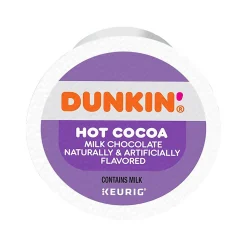 Dunkin' Milk Chocolate Hot Cocoa, Keurig K-Cup Pod, 22/Box, 4 Boxes/Carton (611247377215CT)