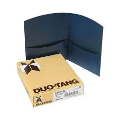 Pocket Folders|Duo-Tang Contour 2-Pocket Portfolio Folder, Dark Blue, 25/Box (5062523)