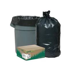 Recycled 55-60 Gallon Trash Bags, Black, 100/Carton (RNW6060)<Earthsense New