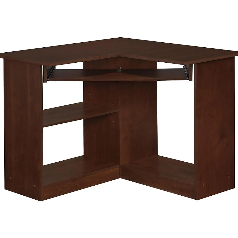 Corner Desks*Easy 2 Go 36" W L-Shaped Computer Desk, Resort Cherry (951572-CC)