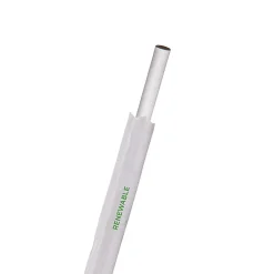 Eco-Products Eco Products 7.75" Jumbo Paper Straw, Wrapped, White, 8mm Diameter, 2400/CT (EP-STP78-WHT)