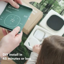 ecobee Enhanced Smart Programmable Touch-Screen Wi-Fi Thermostat (EB-STATE6L-01)