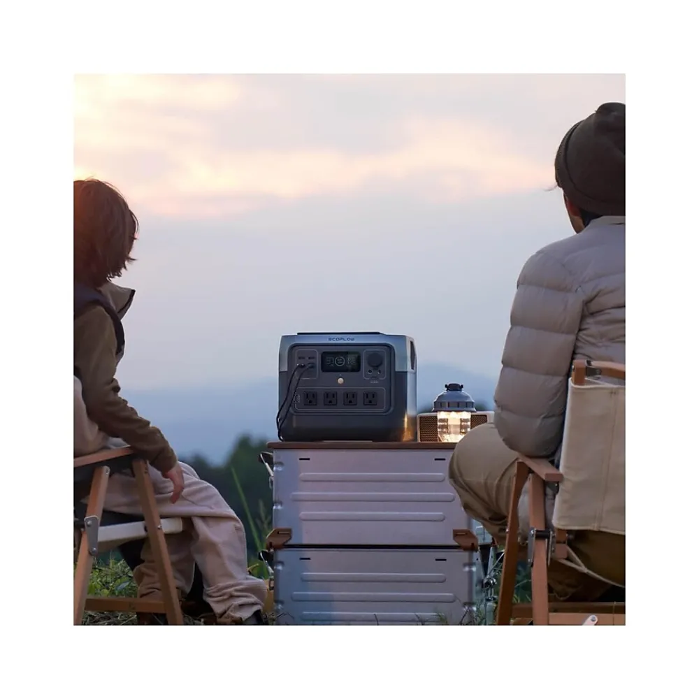 Ecoflow RIVER 2 Pro 4-Outlet Portable Power Station, Black (ZMR620-B-US)