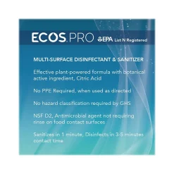 Multi-Purpose Disinfectant & Sanitizer, Fresh Citrus Scent, 32 Fl. Oz. (PL9635/06)<ECOS PRO New