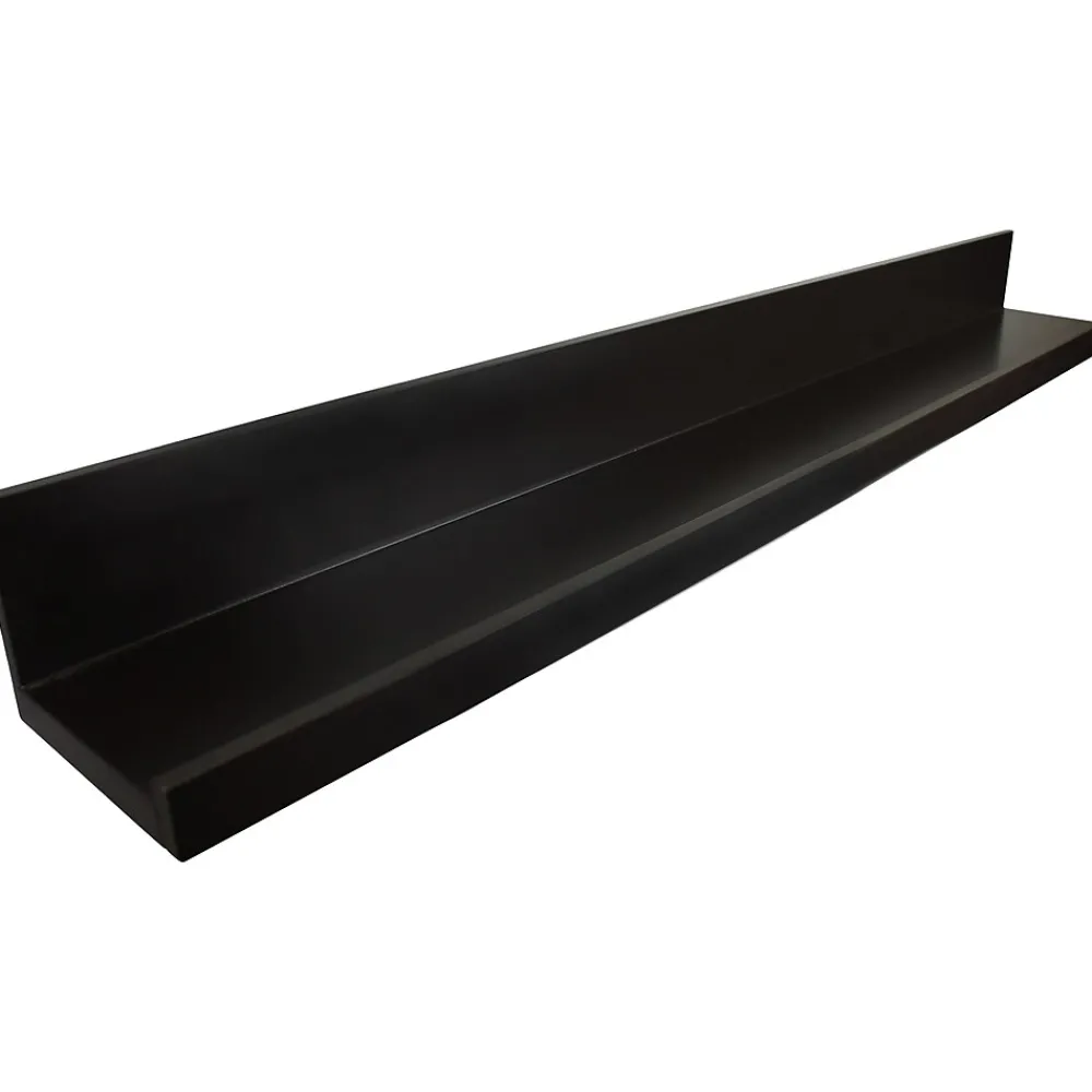 Shelving*Eden Grove MDF Wall Mounted Shelf, 48", Black (9602060E)
