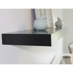 Shelving*Eden Grove Square Edge Single Wall Shelf, 36"W, Black ( 0191402)