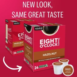Eight O'Clock Hazelnut Coffee Keurig® K-Cup® Pods, Medium Roast, 24/Box (6406)
