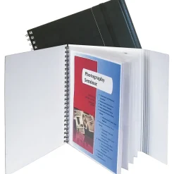 Pocket Folders|C-Line Eight-Pocket Portfolio with Security Flap, 11 x 8-1/2, Black