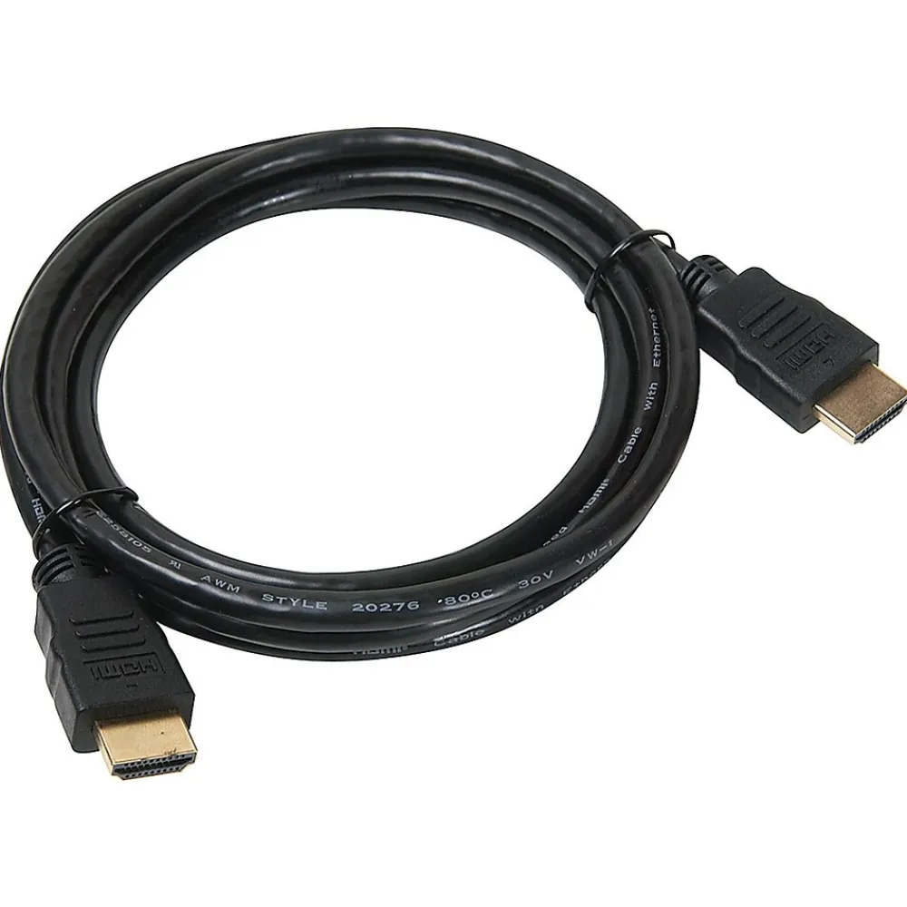 Electronic Master EMHD1212 12 ft. High Speed HDMI Cable with Ethernet, Black