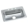 Elkay Celebrity Stainless Steel 25" x 21-1/4" x 5-3/8", Single Bowl Top Mount Sink (GECR25213)