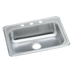 Elkay Celebrity Stainless Steel 25" x 21-1/4" x 5-3/8", Single Bowl Top Mount Sink (GECR25213)