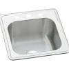Elkay Celebrity Stainless Steel 20" x 20" x 10-1/8", Single Bowl Top Mount Laundry Sink (ESE2020101)