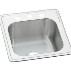 Elkay Celebrity Stainless Steel 20" x 20" x 10-1/8", Single Bowl Top Mount Laundry Sink (ESE2020101)