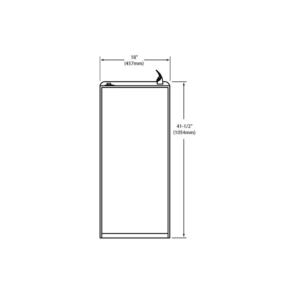 Elkay Cooler Floor Mount Non-Filtered 8 GPH Light Gray Granite (EFA8L1Z)
