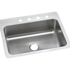 Elkay Dayton Stainless Steel 27" x 22" x 8", Single Bowl Dual Mount Sink (DSESR127224)