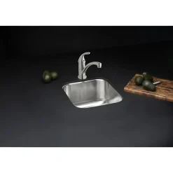 Elkay Dayton Stainless Steel 16" x 20-1/2" x 8", Single Bowl Undermount Bar Sink (DXUH1318)
