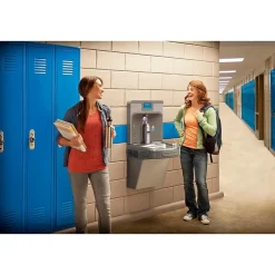 Elkay Enhanced EZH2O Bottle Filling Station & Single ADA Cooler, Filtered 8 GPH Light Gray (LZS8WSLP)