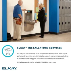 Elkay Enhanced EZH2O Bottle Filling Station, & Versatile Bi-Level ADA Cooler, Filtered 8 GPH Stainless (LZSTL8WSSP)