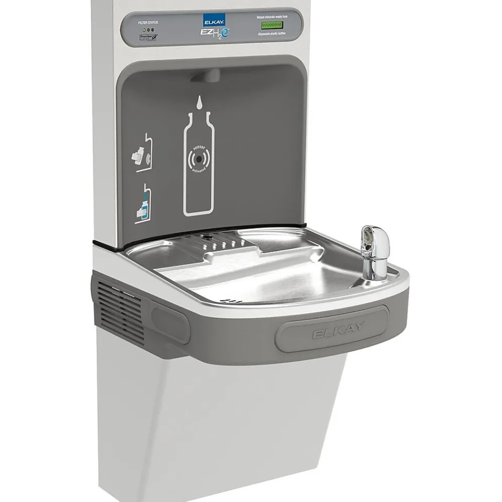 Elkay EZH2O Bottle Filling Station with Single ADA Cooler, Filtered 8 GPH Stainless (LZS8WSVRSK)